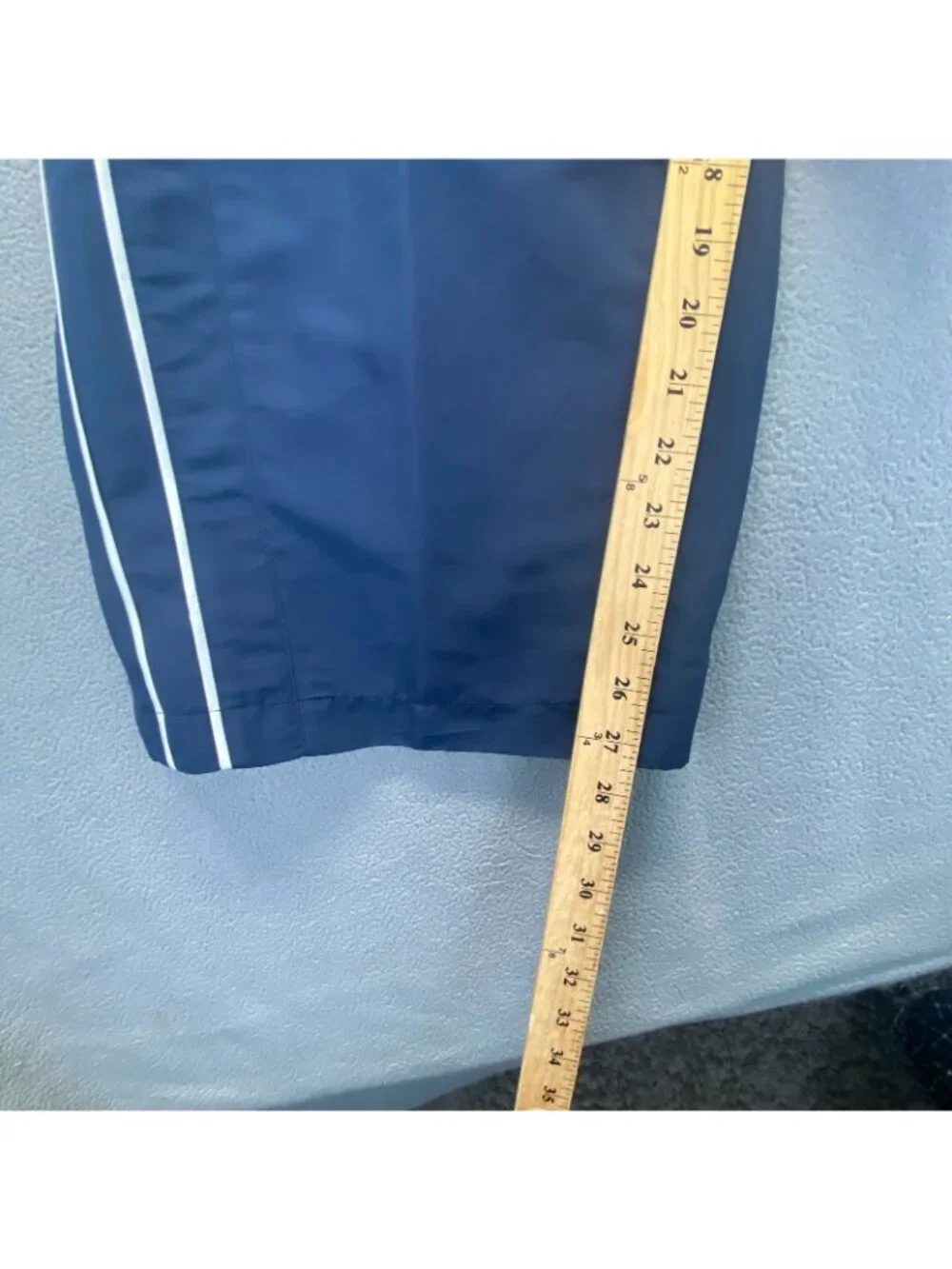 Vintage Reebok Pants Mens XL Navy 90s Y2K Parachute Track Windbreaker Lined